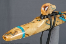 Yellow Cedar Burl Native American Flute, Minor, Mid G-4, #K29A